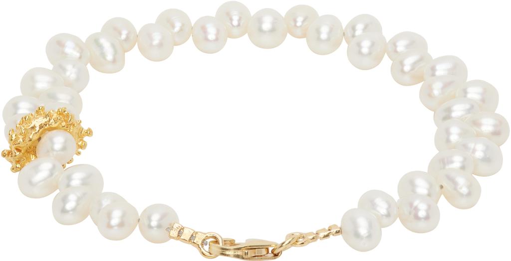 Alighieri White & Gold 'The Calliope' Bracelet