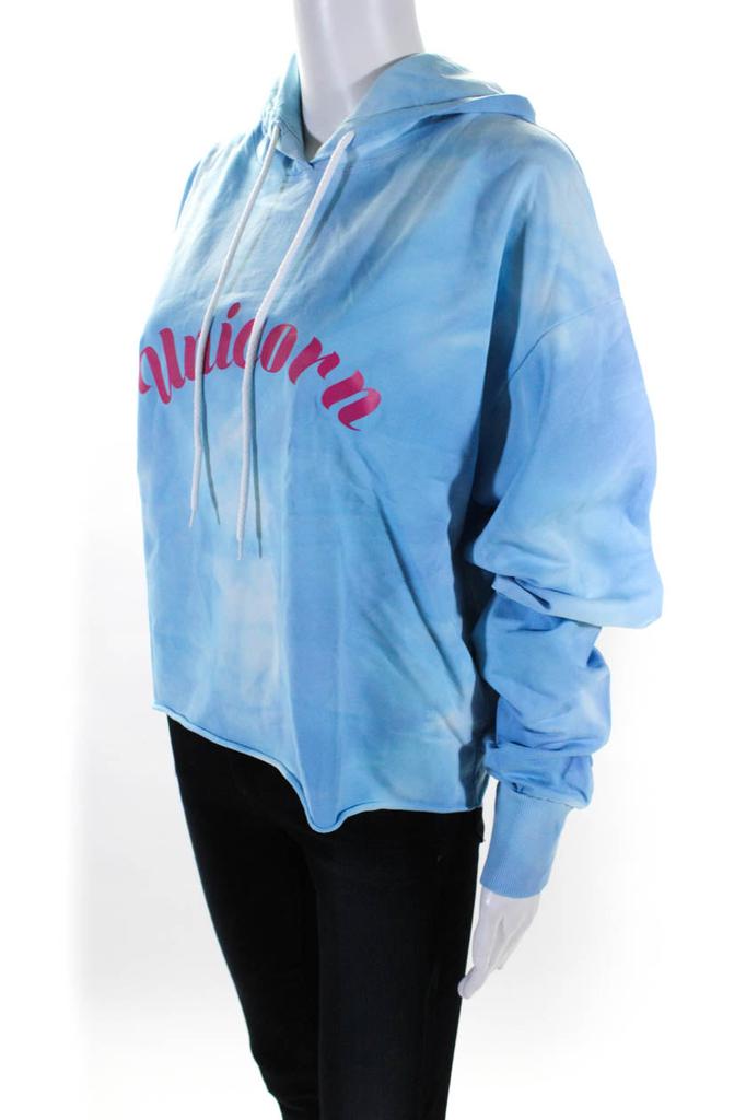 IRENEISGOOD Ireneisgood Womens Crop Hoodie - Blue
