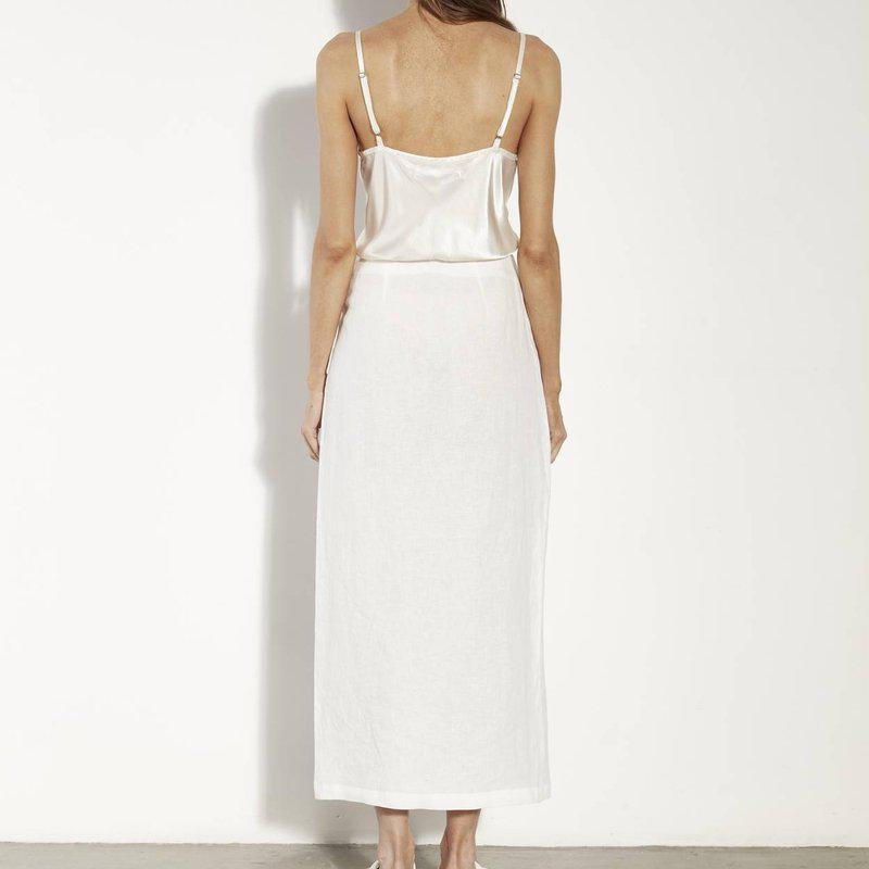 Enza Costa Linen Wrap Skirt
