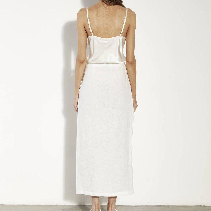 Enza Costa Linen Wrap Skirt 2