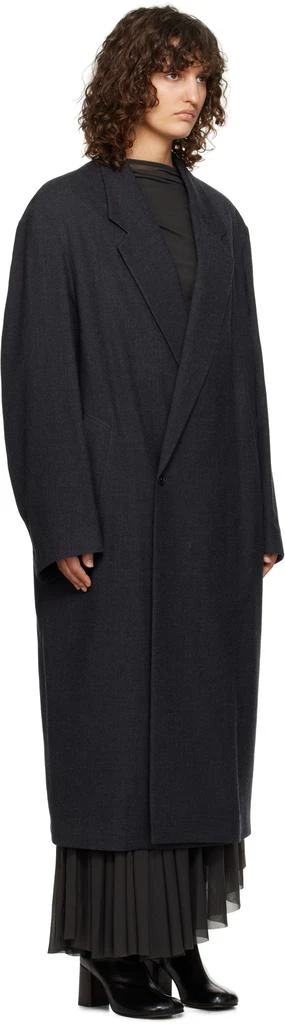 Lemaire Gray Maxi Double Breasted Coat 2