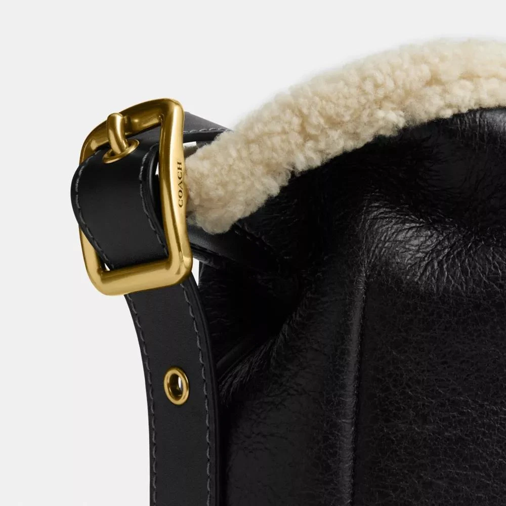 Coach Bleecker Bucket Bag In Shearling 10