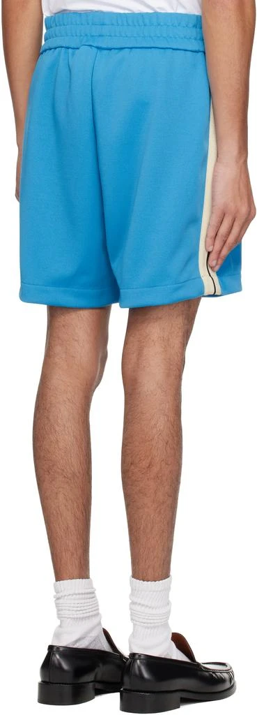 Palm Angels Blue Classic Logo Track Shorts 3