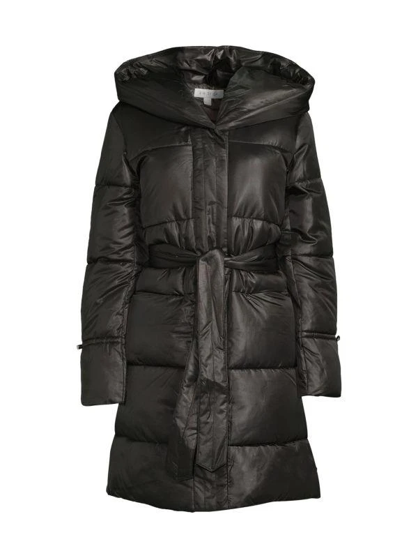 Via Spiga Hooded Longline Puffer Jacket 3