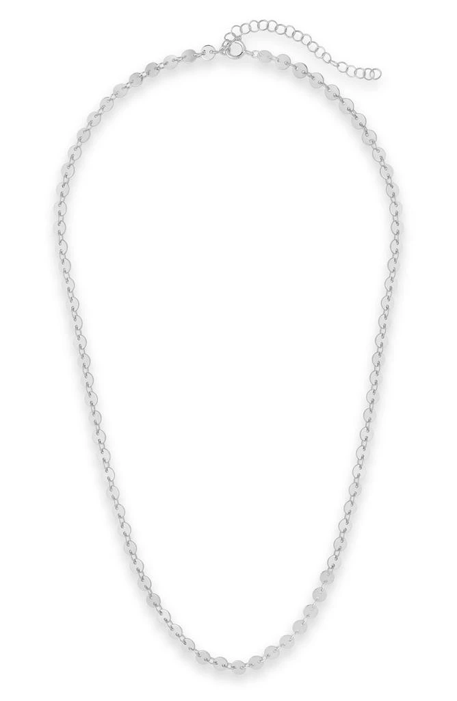 Sterling Forever 14K Rose Gold Plated Brass Disk Linked Necklace 2