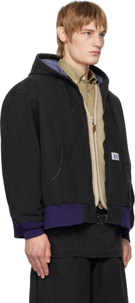 Needles Black Zipped Work Hoodie 2