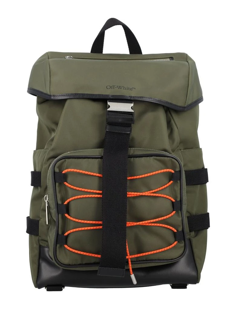Off-White Off-White Courrie Flap Logo Printed Backpack 1