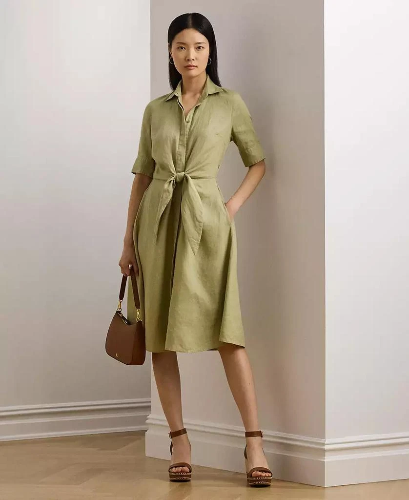 Ralph Lauren Women's 100% Linen Shirtdress 1