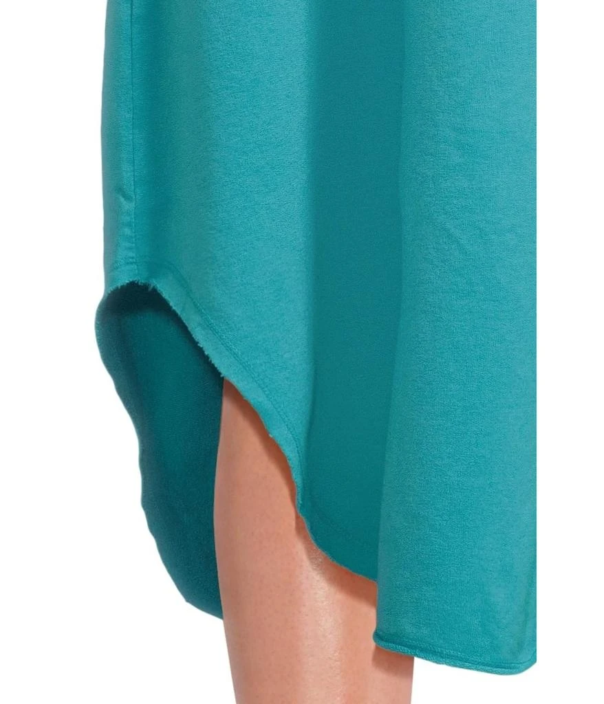 Mod-o-doc Short Sleeve Maxi Shirttail Crew Neck Dress 4