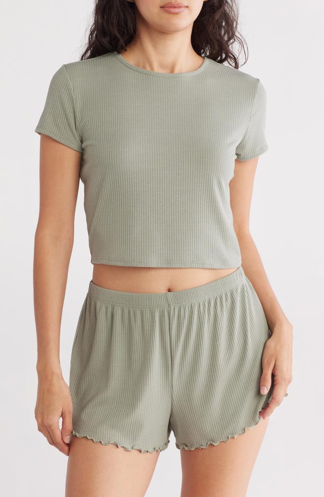Abound Ribbed Shortie Pajamas