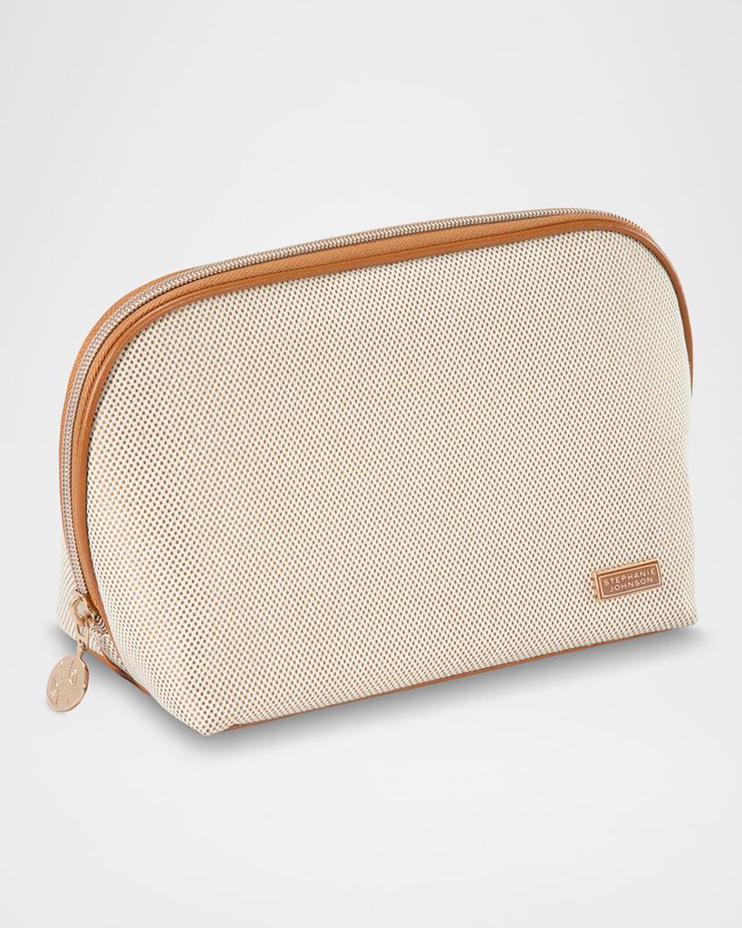 Stephanie Johnson Tropea Ivory Lola Makeup Bag