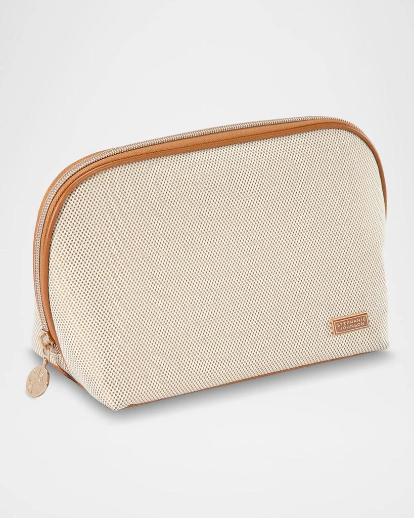 Stephanie Johnson Tropea Ivory Lola Makeup Bag 2