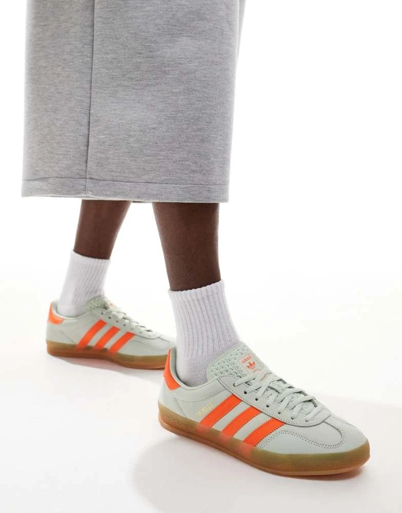 adidas gazelle silver green womens adidas x Gucci Gazelle Green GG Monogram – GlobalSneakers main image 1
