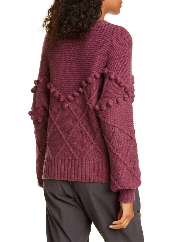 NSF Nsf - Kaaya Textured Mixed Knit Pullover Sweater 2