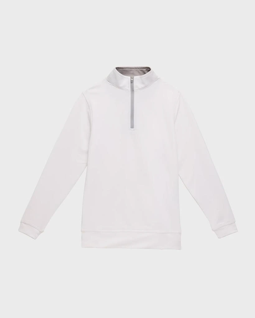 Peter Millar Stretch Terry Quarter Zip Popover, Youth 1