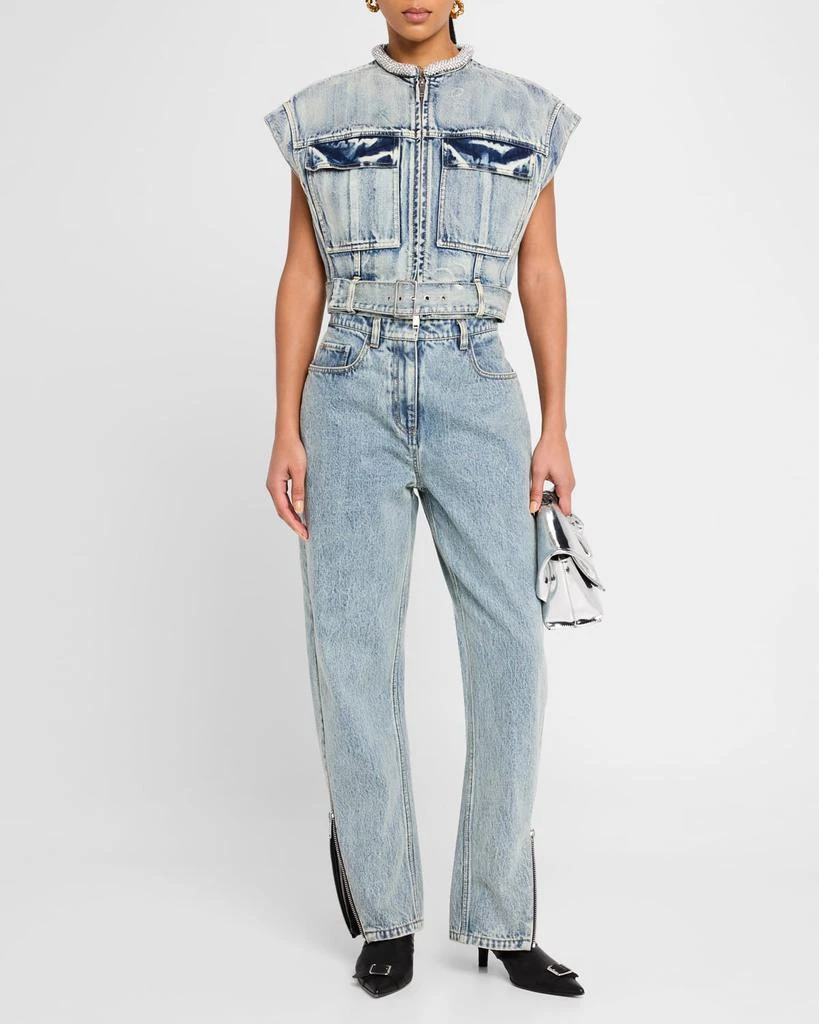3.1 Phillip Lim Curved Side-Zip Jeans 2