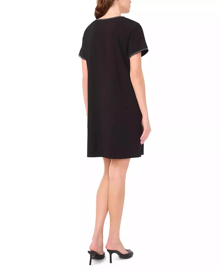 MSK Petite Stud Detail Short Sleeves Shift Dress 3