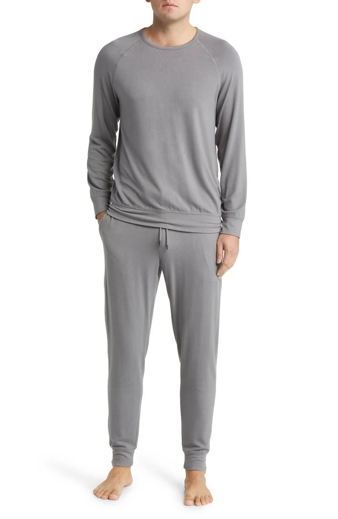 Daniel Buchler Long Sleeve Stretch Viscose Pajama T-Shirt 1