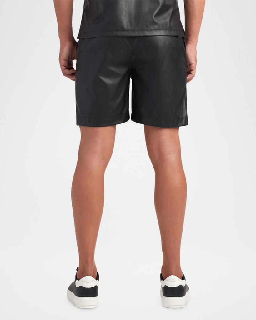 MONFRÈRE Men's Bond Faux Leather Shorts