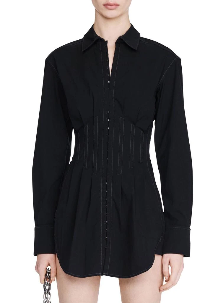 Dion Lee Tuxedo corset shirt dress 3