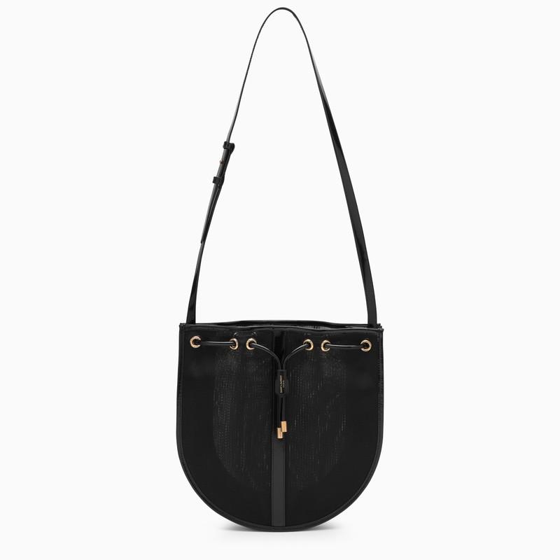 Saint Laurent Black mesh shoulder bag