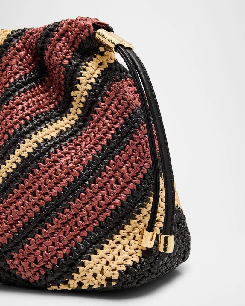 Ulla Johnson Lali Mini Striped Pouch Clutch Bag 5