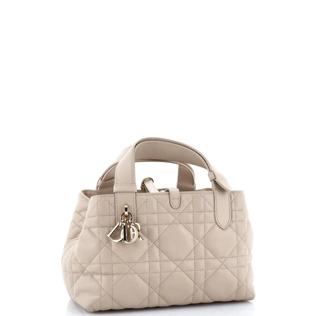 Dior Toujours Tote Bag Macrocannage Quilt Calfskin Small 3