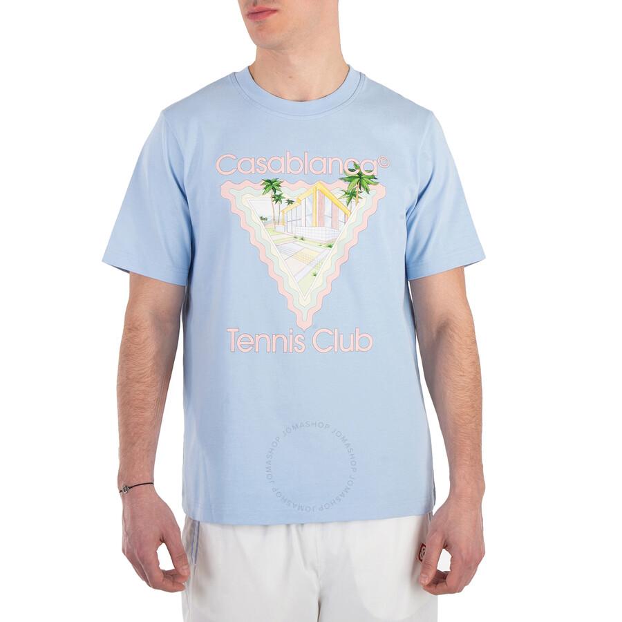 【関税込み】Casablanca ホワイト Pastel Court 長袖Tシャツ Casablanca White Pastel Court Long Sleeve T-Shirt - T-Shirts