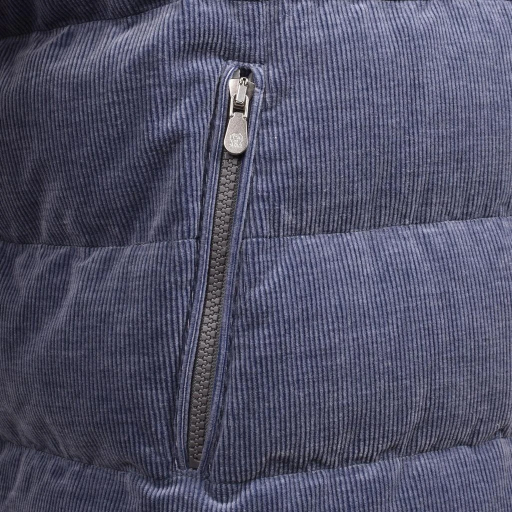 Brunello Cucinelli Mens Cashmere Bomber Jacket in Blue 2