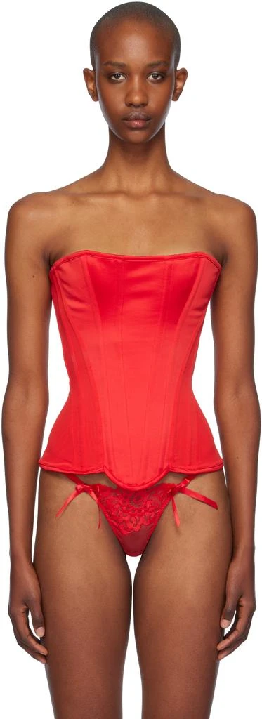 L'Agent by Agent Provocateur Red Scarlie Corset 1