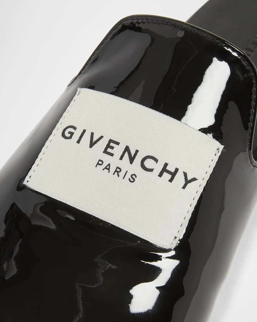 Givenchy Logo Label Patent Leather Mules 6