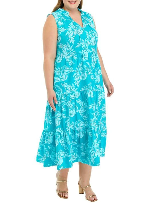 Crown & Ivy™ Ivy Plus Size Sleeveless Maxi Peasant Dress 1