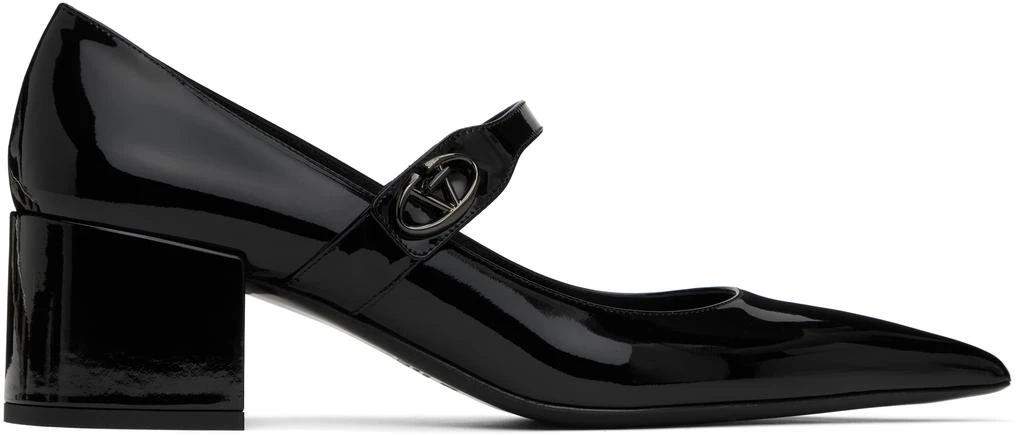 Valentino Black Mary Jane Patent Leather Heels