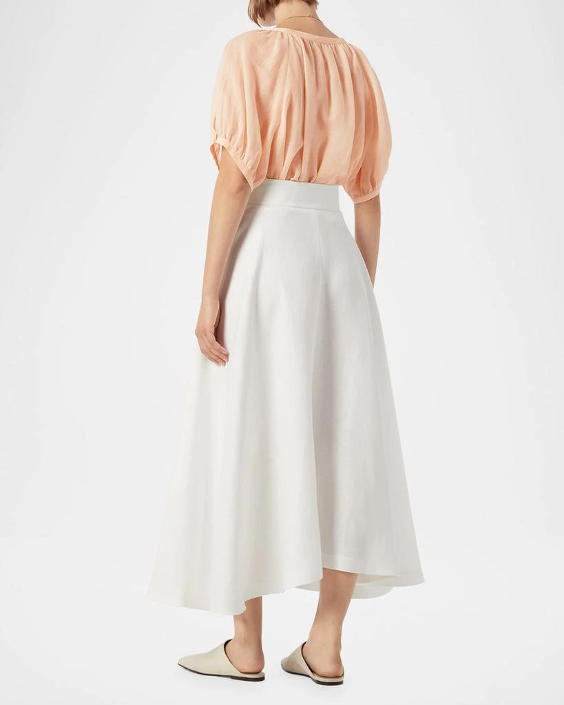 Loro Piana Gritt Ramie Voile Short-Sleeve Shirt 3