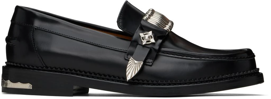Toga Virilis Black Polished Loafers 1
