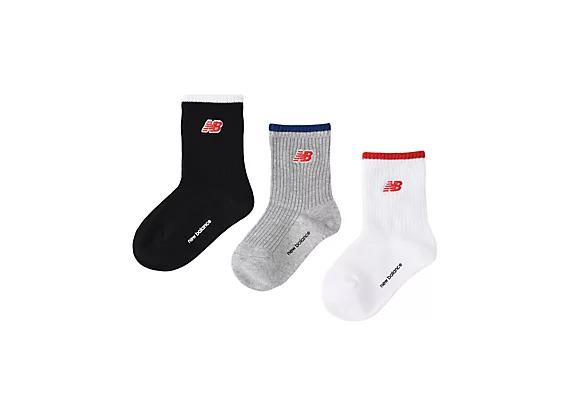 New Balance Kids Patch Logo Midcalf Socks 3 Pack