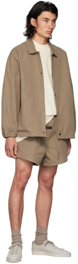 Essentials Brown Cotton Shorts 4