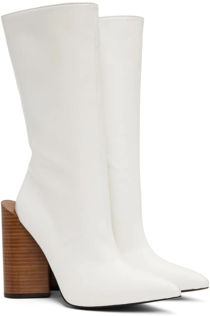 pushBUTTON White Heart Boots 4