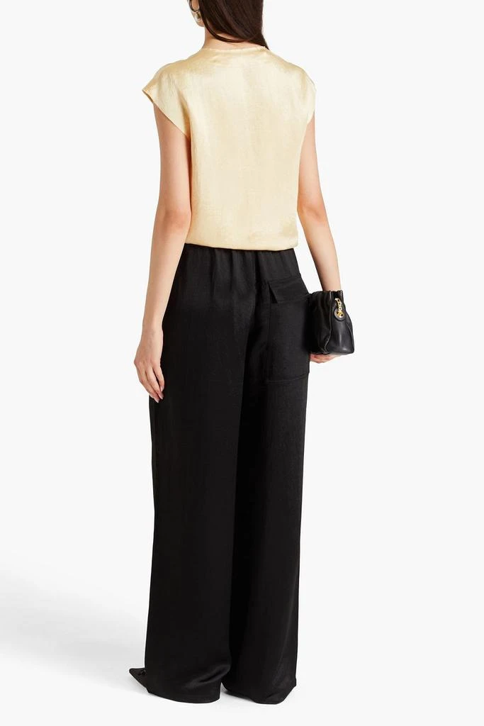 Tibi Satin-twill wide-leg pants 3