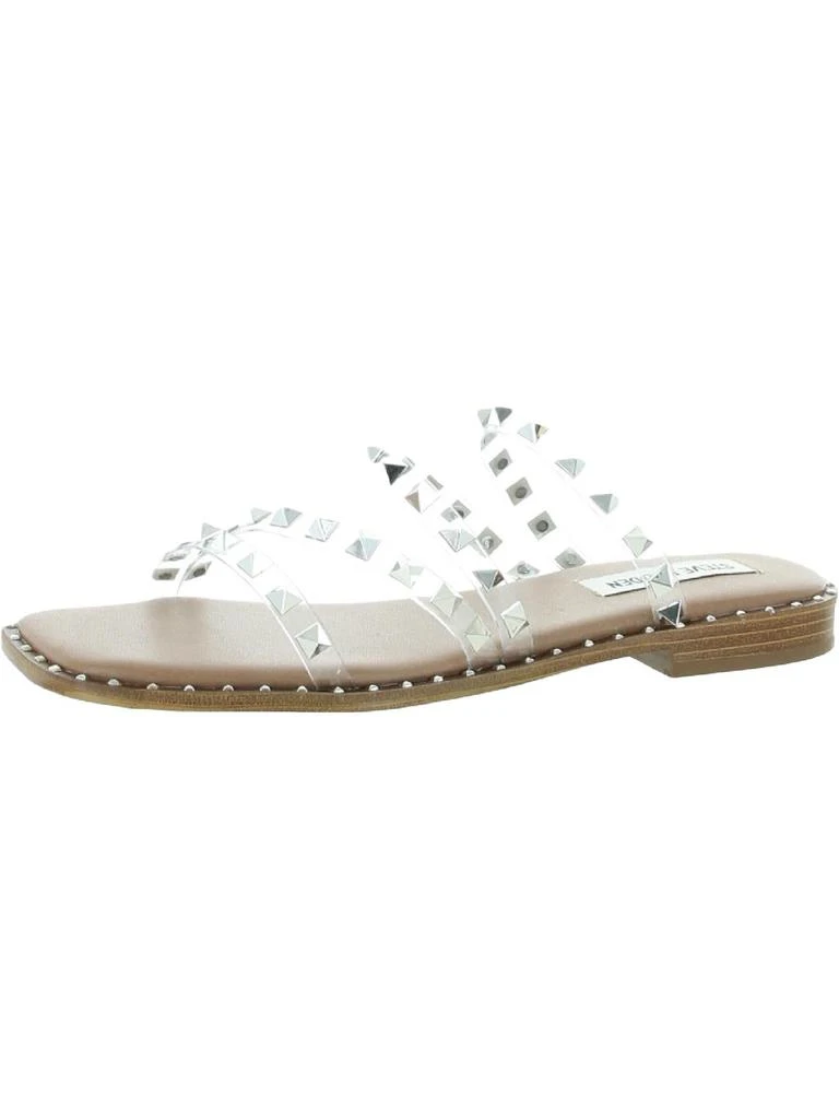 Steve Madden Skyler Womens Square Toe Slip On Flat Sandals 9