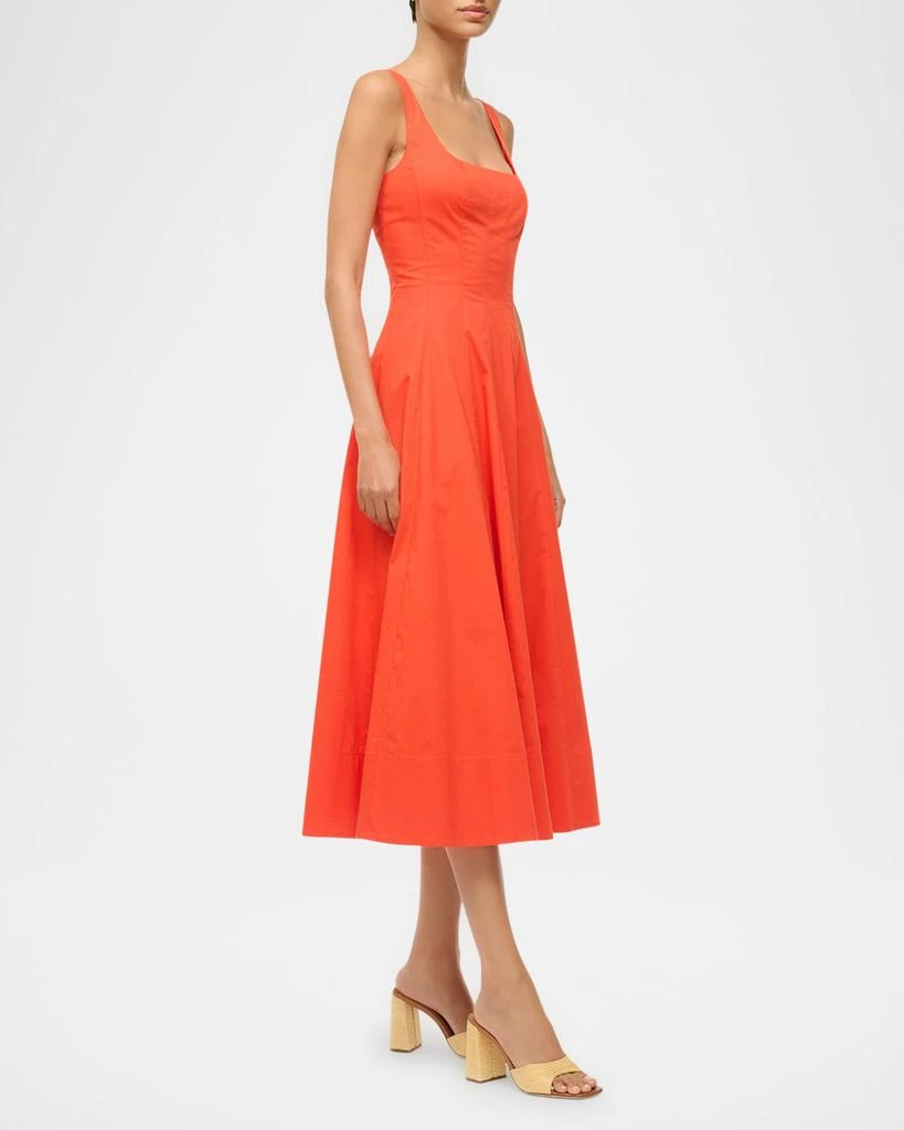 STAUD Wells Midi Dress 4