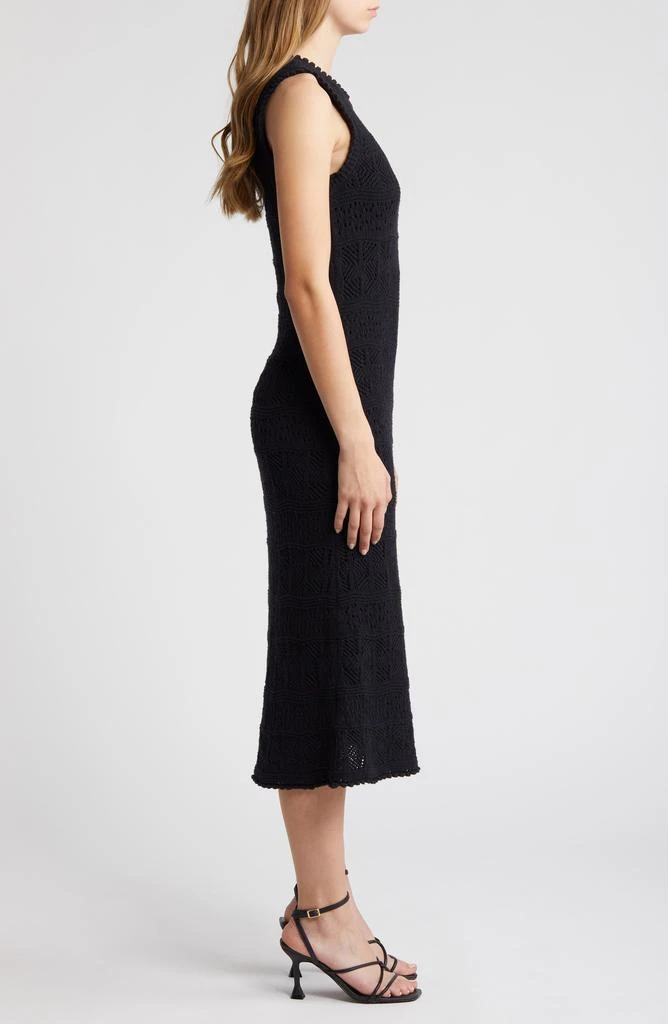 Chelsea28 Sleeveless Pointelle Sweater Dress 3