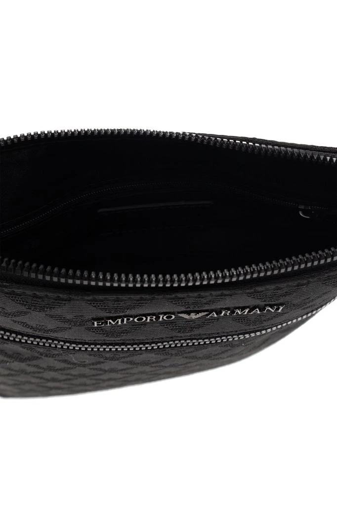 Emporio Armani Emporio Armani All-Over Jacquard Eagle Flat Shoulder Bag 5