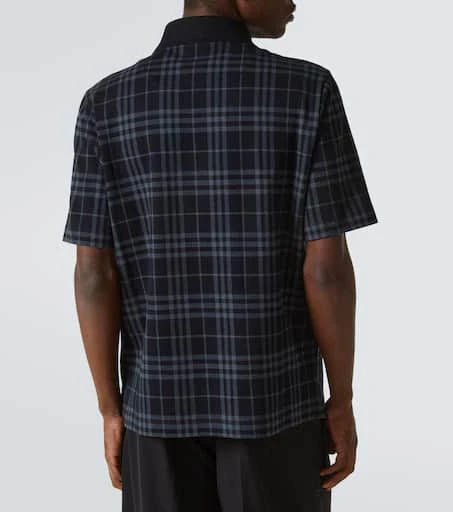 Burberry Burberry Check cotton-blend polo shirt 4