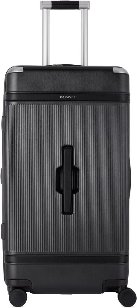 Paravel Black Aviator Trunk Suitcase 4