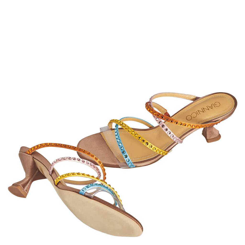 GIANNICO Ladies Ete Crystal Mule Sandals