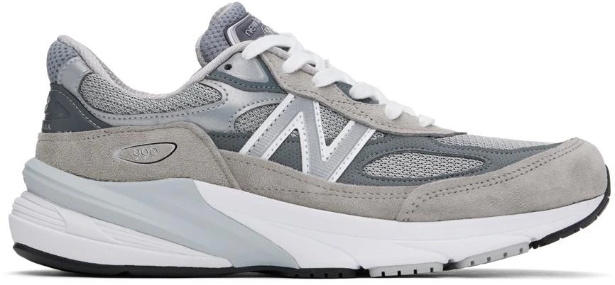 New Balance Gray 'Made in USA' 990v6 Sneakers 1