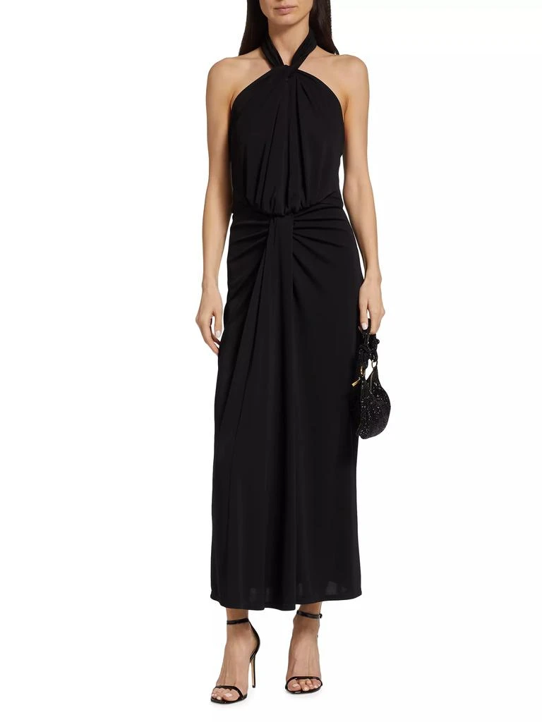 Cinq à Sept Kaily Draped Halter Maxi Dress 2
