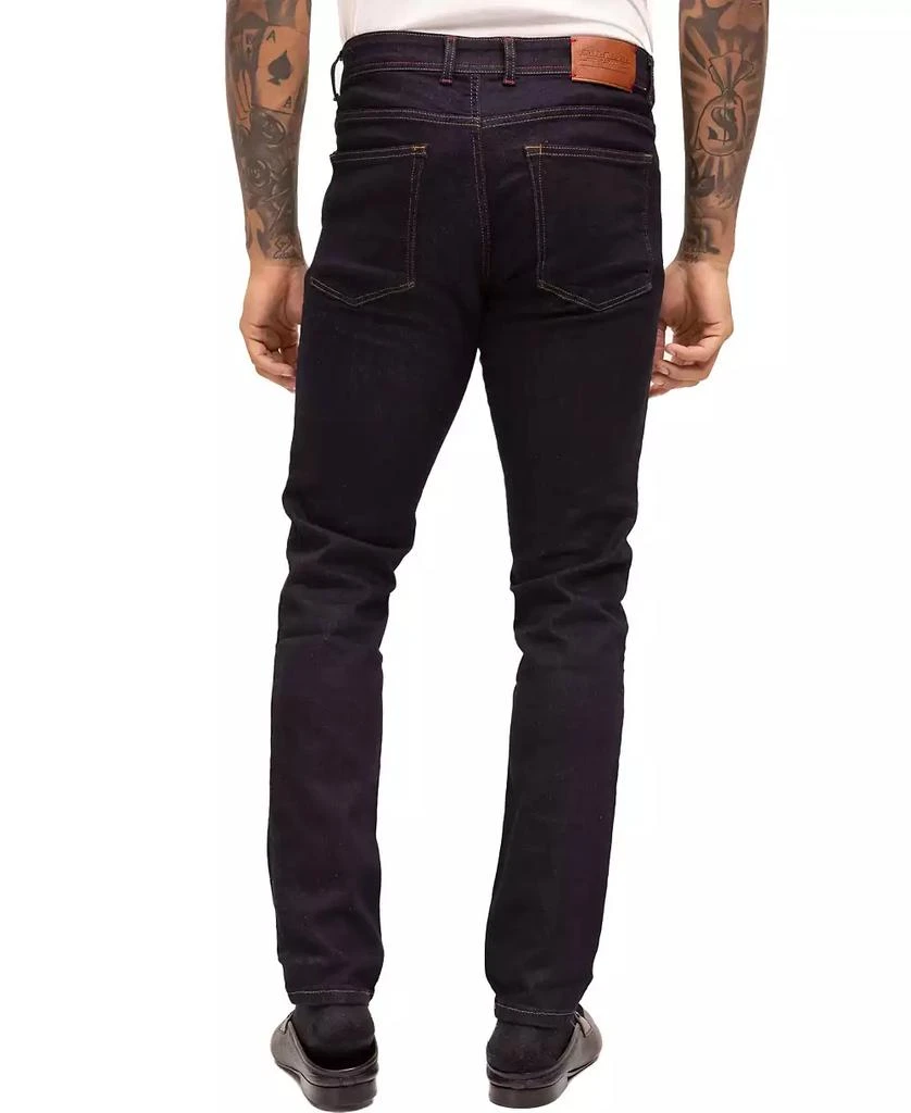RON TOMSON Men's Modern Contrast Stitch Zip Fly Jeans 2