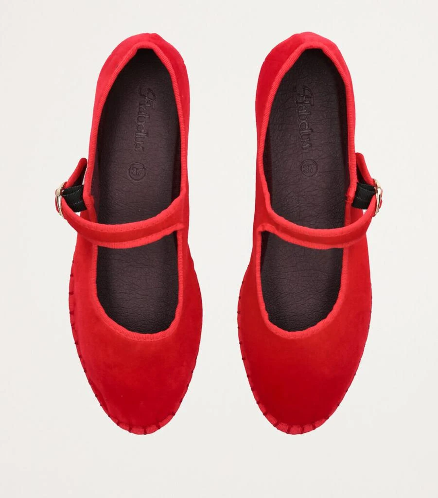 Flabelus Velvet Mellark Mary Jane Flats 2